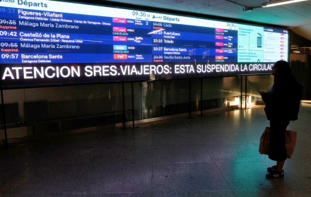 suspension de circulación de trenes