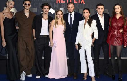 Familia Beckham en el último evento que estuvieron todos juntos.