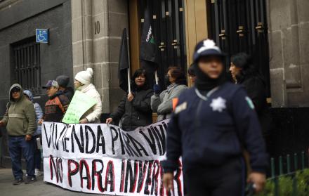 protesta frente a la Suprema Corte de Mexico