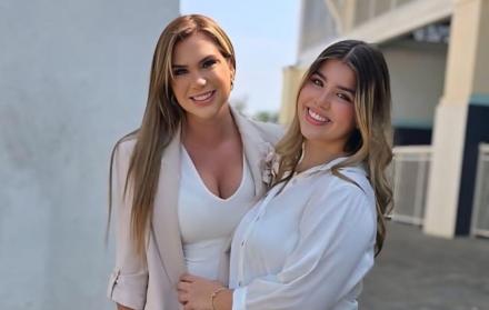 Carolina Jaume y su hija Raffaela Pimentel.