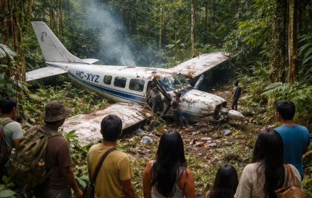 Accidente en la Amazonía