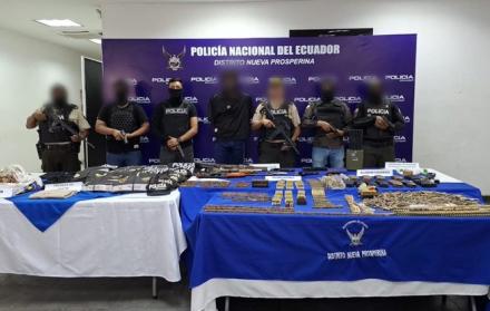Incautación policial a la estructura criminal “Los Lagartos”