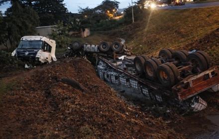 Accidente en la vía a Daule