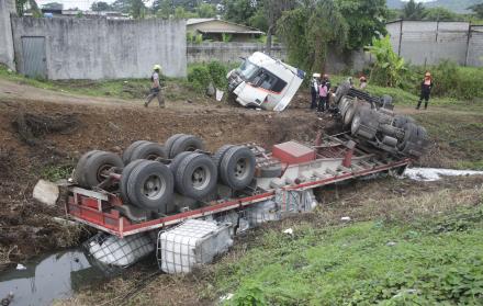 Accidente en la vía Daule