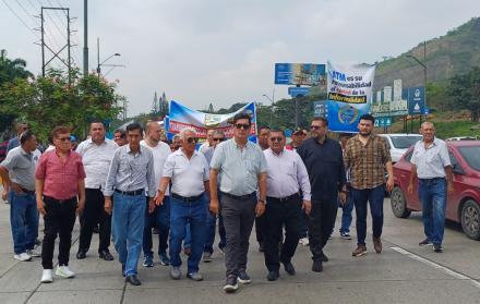 Protesta de transportistas en Guayaquil