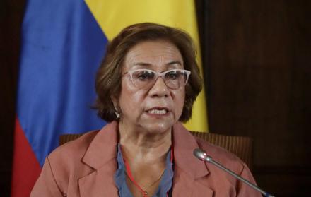 La canciller de Colombia, Rosa Villavicencio, en una foto de archivo.