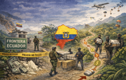 La franja fronteriza de Ecuador con Colombia ha experimentado una transformación acelerada del fenómeno criminal.