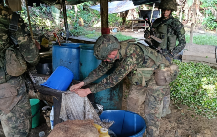 Las autoridades colombianas desmantelaron una red dedicada al tráfico de sustancias químicas