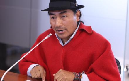 Leonidas Iza vuelve a la dirigencia indígena, tras la designación como el nuevo presidente de la Ecuarunari.