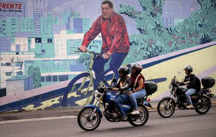 Motociclistas en Caracas (Venezuela)