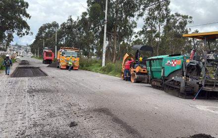 trabajos viales en Calderón