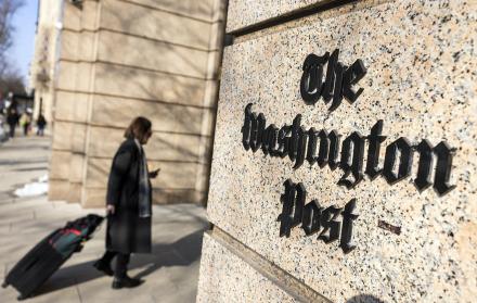 Fachada del edificio de The Washington Post, medio que anunció un recorte significativo de su plantilla editorial.