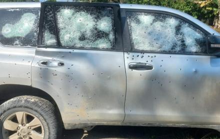 camioneta del senador colombiano Jairo Castellanos