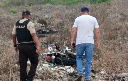 moto en lugar de crimen en La Libertad