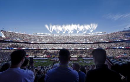 El estadio alberga el Super Bowl LX y el Halftime Show, un evento seguido por millones de espectadores en todo el mundo.