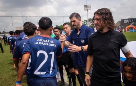 La fiesta de LigaPro Kids fue en el Chucho Benítez. El alcalde de Guayaquil, Aquiles Álvarez y Carlos Puyol estuvieron en la final.