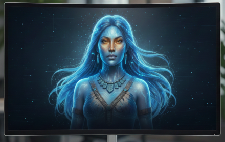 candidata hecha con IA