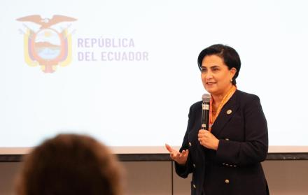 La canciller Gabriela Sommerfeld ha ocupado el cargo desde el primer periodo de Daniel Noboa.