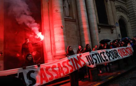 La muerte a golpes de joven Francia