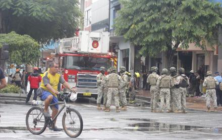 Incendio en el centro de Guayaquil
