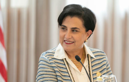 Gabriela Sommerfeld, canciller de Ecuador.