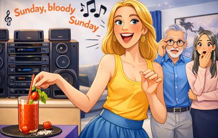 Tía Loca con un bloody mary