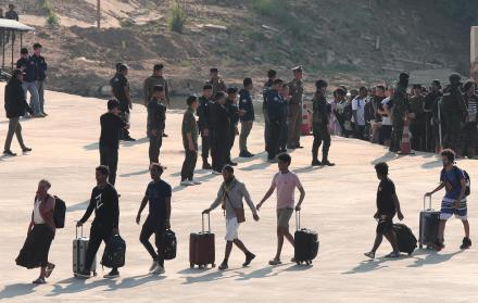 Personas rescatadas de centros de estafa