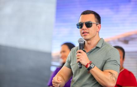 Daniel Noboa rechazó que se haya alterado el porcentaje establecido por la Constitución.