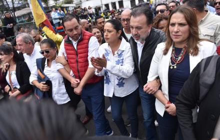 La prefecta Paola Pabón y el alcalde de Quito Pabel Muñoz anunciaron que irán a la Corte Constitucional.