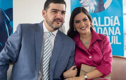 Aquiles Alvarez y su esposa Fiorella Ycaza