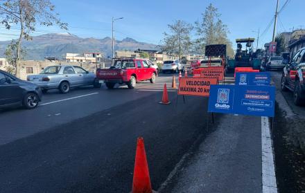 trabajos viales en Quito