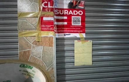 Bares clausurados Quito