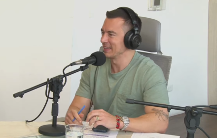 El presidente Daniel Noboa, entrevistado en Radio Canela.