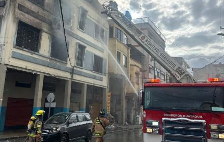 Incendio en el centro de Guayaquil
