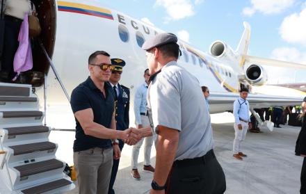 El presidente Daniel Noboa arribó a Estados Unidos