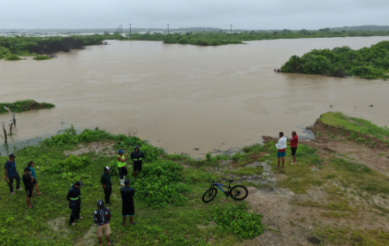 Inundación del 4 de marzo de 2026, en Chanduy, Santa Elena.