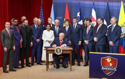 El presidente de Estados Unidos, Donald Trump, elevó el nivel de presión sobre el crimen organizado transnacional