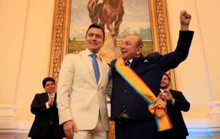 Daniel Noboa y Álvaro Noboa