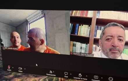 El alcalde de Guayaquil, Aquiles Álvarez, apareció en la audiencia de apelación del caso Goleada con su cabello rapado.