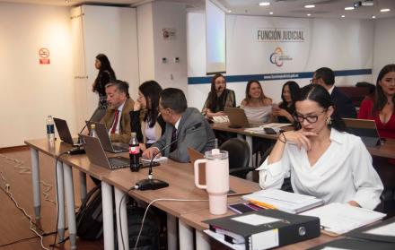 El segundo día de audiencia por el caso Triple A se desarrolla en Quito.