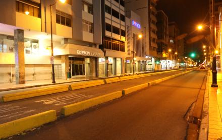 toque de queda en el centro de Guayaquil