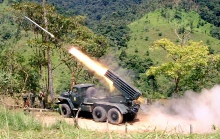 El Ministerio de Defensa dijo que las FF.AA. bombardearon los campamentos, durante la operación en el parque protegido de la frontera sur del país.