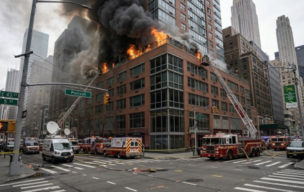 Incendio en Nueva York