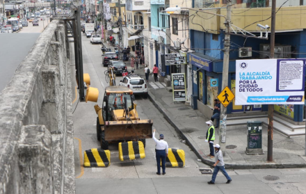 cierre vial en Guayaquil