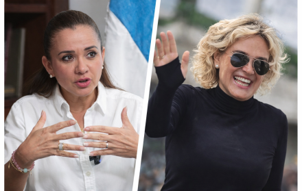 Marcela Aguiñaga y Cynthia Viteri