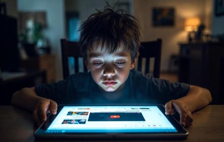 Ilustración ipad kid