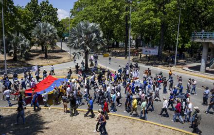 Trabajadores y estudiantes de la Universidad Central de Venezuela
