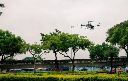 fertilización con drones en Guayaquil