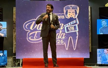 Jorge Ulloa en su participación de los Premios Valdivia.