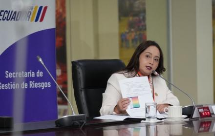 Carolina Lozano es la titular de la Secretaría Nacional de Gestión de Riesgos.